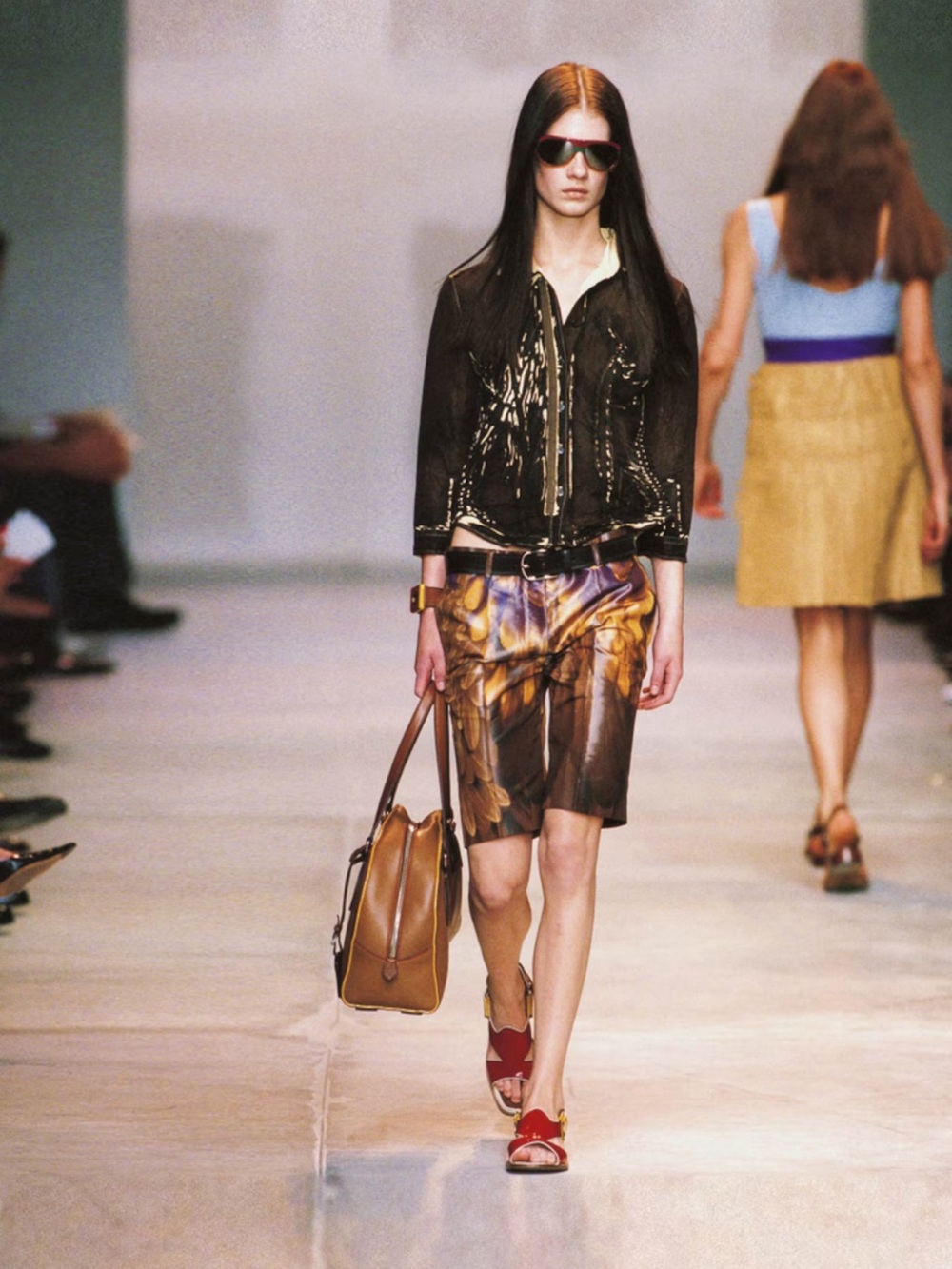 Prada Spring 2005 Brown Silk Jacket